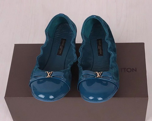 LV Shallow mouth flat shoes Women--006